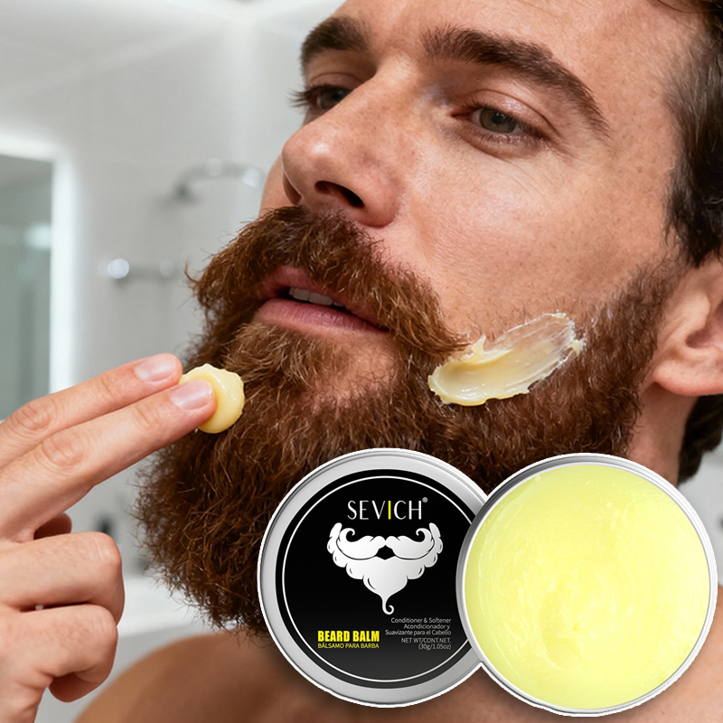 Men'S Grooming And Skin Care - ひげバームワックス 天然男性用ひげケアクリーム 保湿グルーミングクリーム ひげケアバームオイル ひげスタイリング 口ひげスキンケア