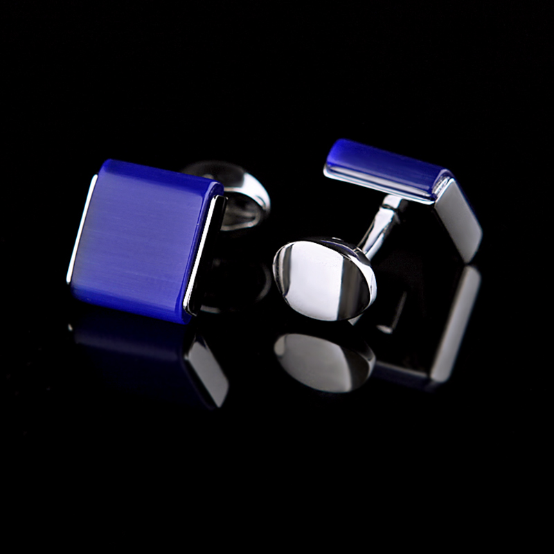 Kflk-男性用の青いボタンが付いた高級シャツカフリンクス, - Mens Grooming Brand のレビューと価格