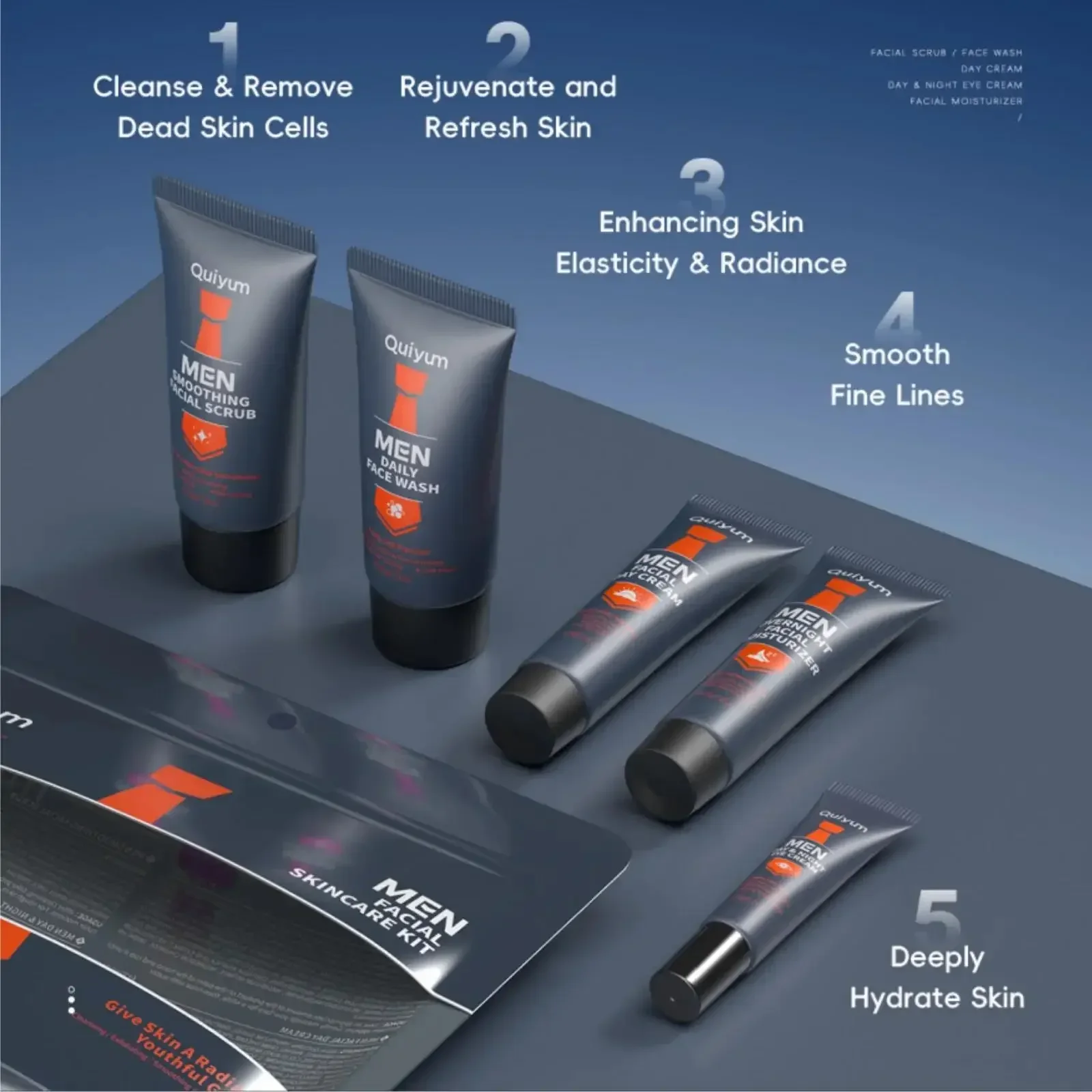 プロの男性用グルーミングキット 5点セット 角質除去スクラブ - Men'S Grooming And Skin Care のレビューと価格