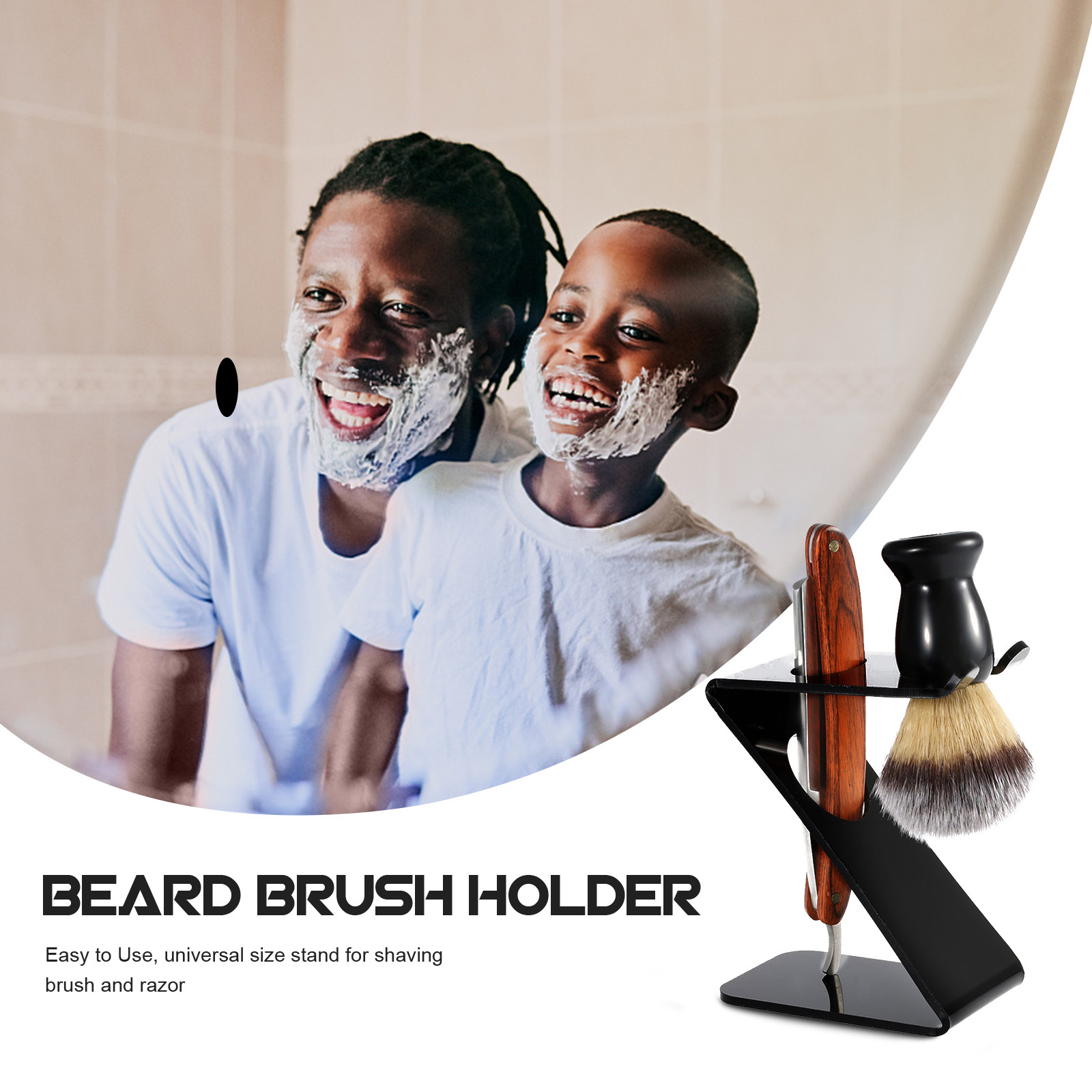 ユニバーサルZ字型ブラシスタンドホルダー シェービング用カミ - Z Men'S Grooming のレビューと価格