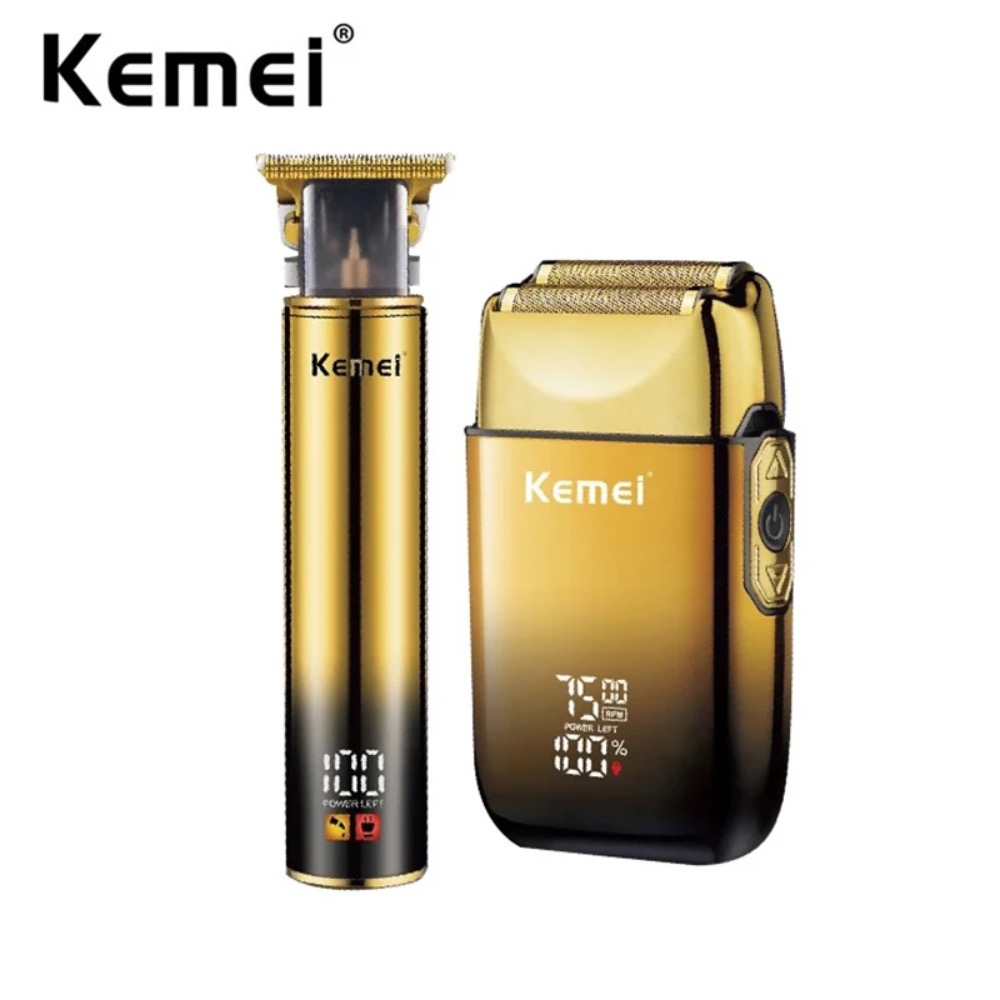 Kemei-男性用のプロ用電気シェーバーあごひげクリッパー - Grooming Men'S Eyebrows のレビューと価格