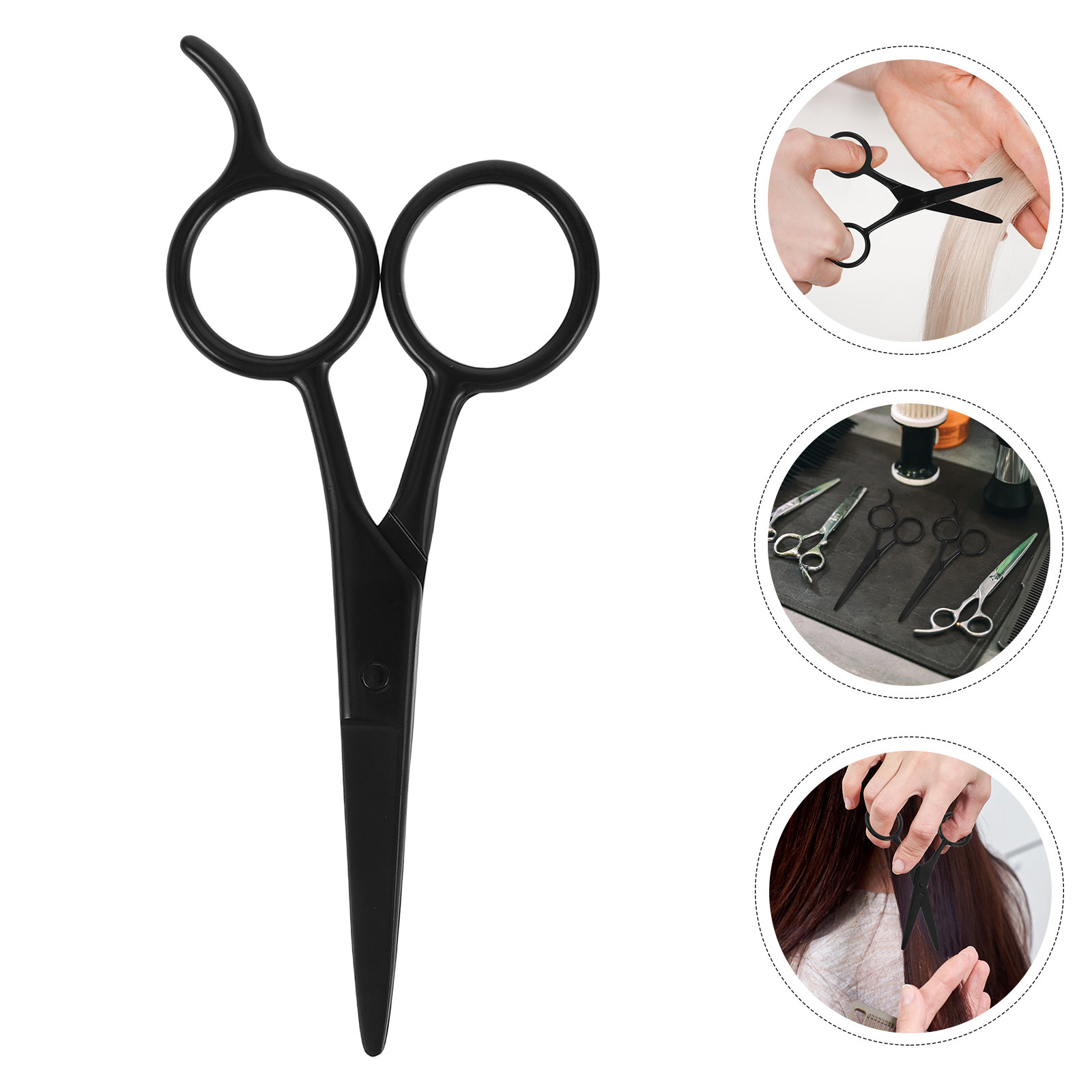 2 個ブラックステンレス鋼ひげはさみセット男性グルーミングは - Grooming Men'S Eyebrows のレビューと価格