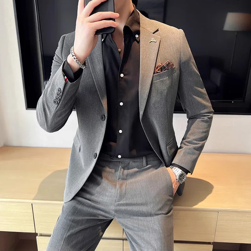 (ジャケット + パンツ) 高級ブランドブティック無地メンズ - Mens Grooming Brand のレビューと価格