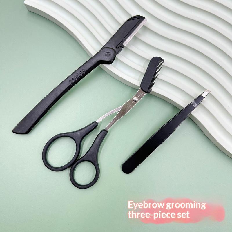 3個セット眉毛キット 女性と男性用 ステンレス製眉毛グルーミ - Grooming Men'S Eyebrows のレビューと価格